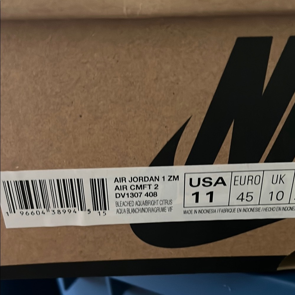 Nike Air Jordan 1 ZM Air CMFT 2 - Aqua 💦💦🔥🔥